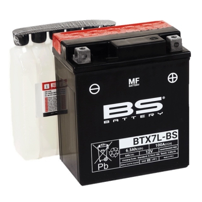 Bezúdržbová motocyklová baterie BS-BATTERY BTX7L-BS (YTX7L-BS)