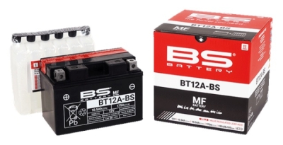 Bezúdržbová motocyklová baterie BS-BATTERY BT12A-BS (YT12A-BS)