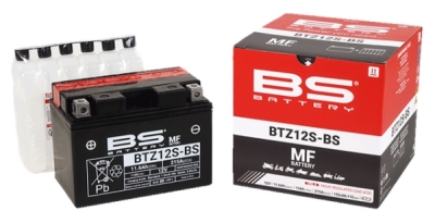 Bezúdržbová motocyklová baterie - max. 20° náklon BS-BATTERY BTZ12S-BS (YTZ12S-BS)