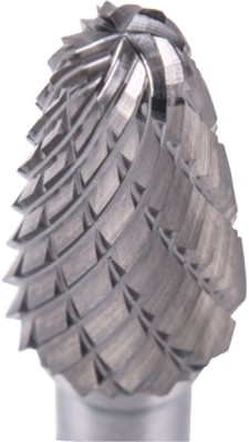 Fréza karbidová, kulatý oblouk, pr.10x20mm/stopka 6mm, sek střední EXTOL INDUSTRIAL