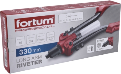 Kleště nýtovací pákové, 2,4 - 6,4mm FORTUM