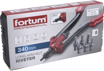 Kleště nýtovací pákové, M3-M12, 340mm FORTUM