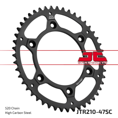 Řetězová rozeta JT JTR 210-47SC 47 zubů, 520 Self Cleaning Lightweight