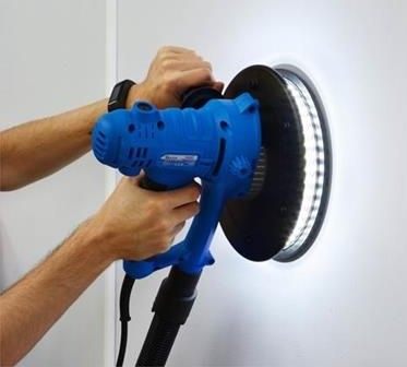 Bruska na sádrokarton 800W, 190mm s LED osvětlením a vakem GEKO G80267