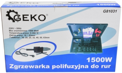 Polyfúzní svářečka plastových trubek 1500W GEKO G81031