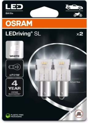 Žárovka Osram P21W, LEDriving SL 7506DWP-2BL
