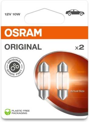 Žárovka Osram C10W, Original 6438-2BL