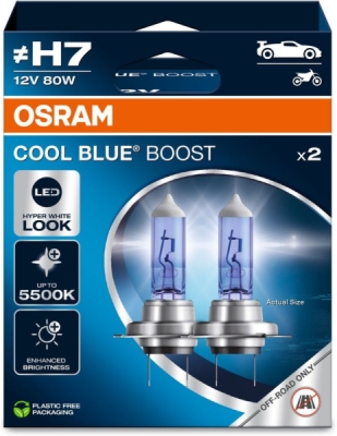 Žárovka Osram H7, Cool Blue Boost 62210CBB-2HB