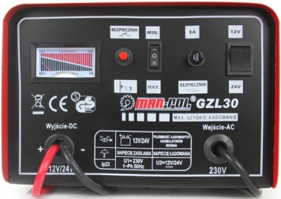 Nabíječka autobaterií 12/24V GZL-30 MAR-POL M82506