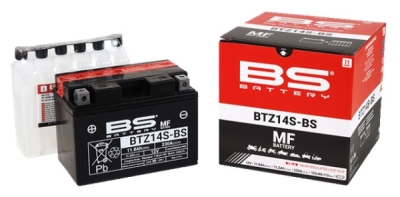 Bezúdržbová motocyklová baterie - max. 20° náklon BS-BATTERY BTZ14S-BS (YTZ14S-BS)