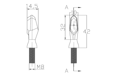 Blinkry PUIG PUTT 3734N černý homologované