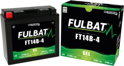Bezúdržbová motocyklová baterie FULBAT FT14B-4 (YT14B-4)