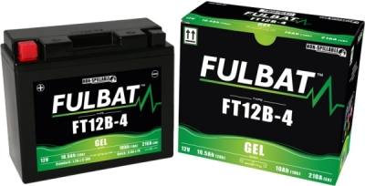 Továrně aktivovaná motocyklová baterie FULBAT SLA FT12B-4 (YT12B-4)