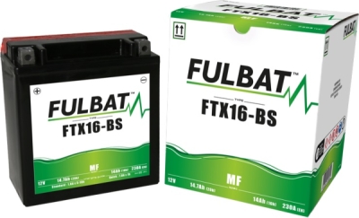 Bezúdržbová motocyklová baterie FULBAT FTX16-BS (YTX16-BS)