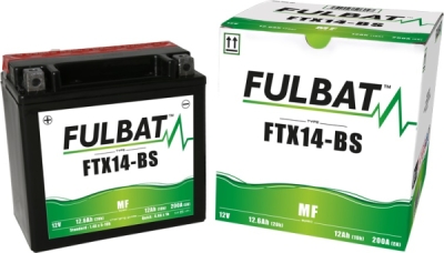 Bezúdržbová motocyklová baterie FULBAT FTX14-BS (YTX14-BS)