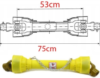 Kloubová hřídel délka 75 cm - balení: 1 ks MAR-POL M85205