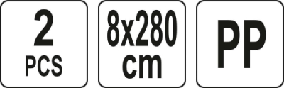 Pásy na stěhování nábytku 8 x 280 cm 2 ks Yato YT-74260