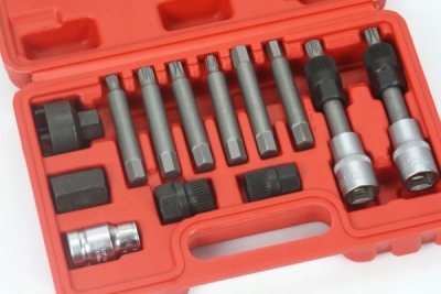 Sada klíčů 13ks na demontáž řemenic alternátorů MAR-POL M57620