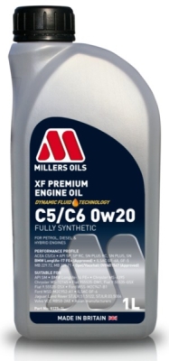 Motorový olej Millers Oils XF Premium C5/C6 0W-20, 1L
