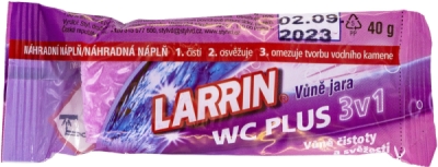 LARRIN WC Plus 3v1 Vůně jara 40g náplň