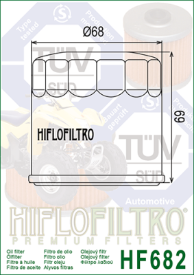 Olejový filtr HIFLOFILTRO HF682