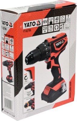 Příklepová vrtačka 18V - sada Yato YT-82786