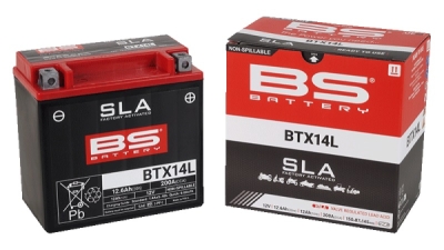 Továrně aktivovaná motocyklová baterie BS-BATTERY BTX14L (FA) (YTX14L (FA)) SLA