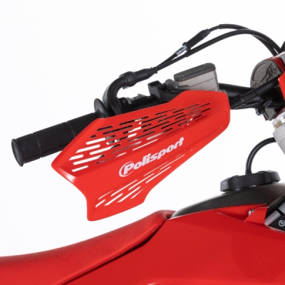 Chrániče páček POLISPORT 8308700007 MX FORCE s univerzální montážní sadou na řidítka Red CR04