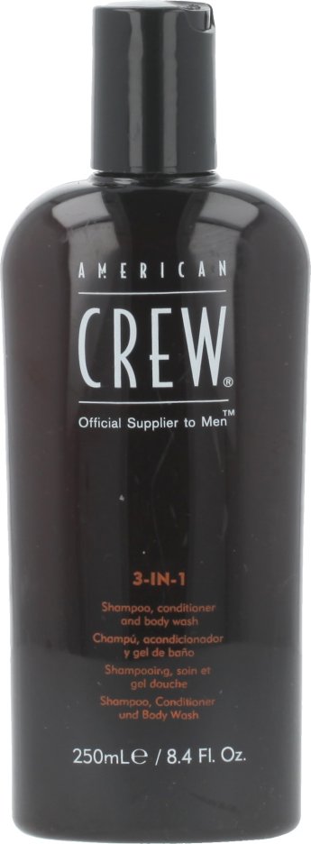 Shampooing American Crew Classic 3-en-1 - 450 Ml, Pour Tous Types De Cheveux