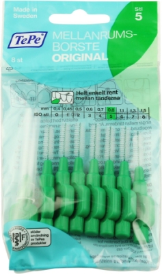 TePe Original mezizubní kartáčky 5 zelené (0,8 mm) 8 ks