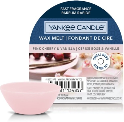 YANKEE CANDLE PINK CHERRY & VANILLA VONNÝ VOSK DO AROMALAMPY NOVÝ