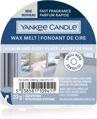YANKEE CANDLE A CALM & QUITE PLACE VONNÝ VOSK DO AROMALAMPY NOVÝ