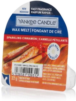 YANKEE CANDLE SPARKLING CINNAMON VONNÝ VOSK DO AROMALAMPY NOVÝ