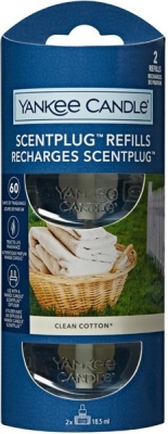 YANKEE CANDLE CLEAN COTTON NÁHRADNÍ NÁPLŇ (2KS) PRO VŮNI DO ELEKTRICKÉ ZÁSUVKY