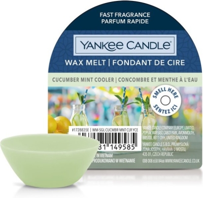 YANKEE CANDLE CUCUMBER MINT COOLER VONNÝ VOSK DO AROMALAMPY NOVÝ