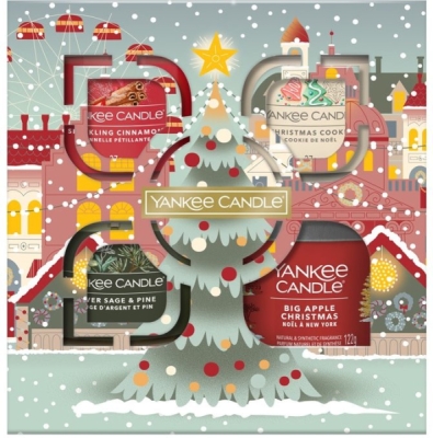 Yankee Candle dárková sada tumbler a 3 skleněné votivní svíčky 2024