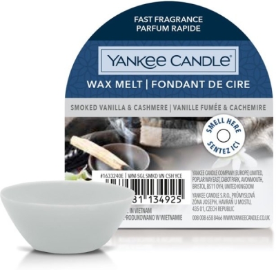 YANKEE CANDLE SMOKED VANILLA & CASHMERE VONNÝ VOSK DO AROMALAMPY NOVÝ