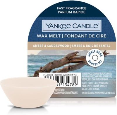 YANKEE CANDLE AMBER & SANDALWOOD VONNÝ VOSK DO AROMALAMPY NOVÝ
