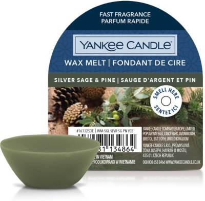 YANKEE CANDLE SILVER SAGE & PINE VONNÝ VOSK DO AROMALAMPY NOVÝ