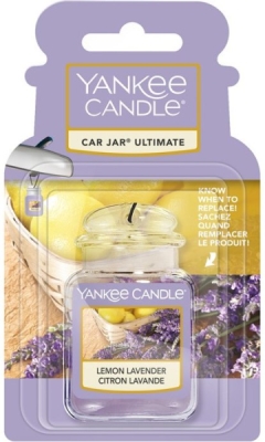 YANKEE CANDLE LEMON LAVENDER VŮNĚ DO AUTA - LUXUSNÍ VISAČKA