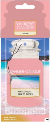 YANKEE CANDLE PINK SANDS VŮNĚ DO AUTA - PAPÍROVÁ AUTO VISAČKA
