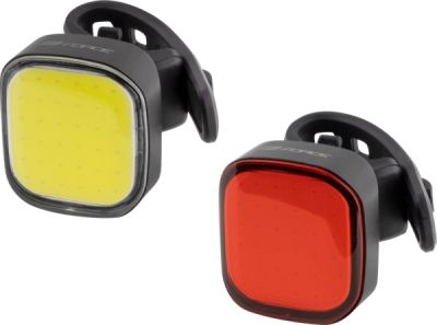 Světla/blikačky sada FORCE COB 2.0 USB přední+zadní