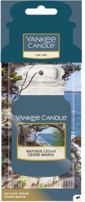 YANKEE CANDLE BAYSIDE CEDAR VŮNĚ DO AUTA - PAPÍROVÁ AUTO VISAČKA