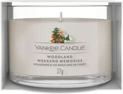 YANKEE CANDLE VOTIVNÍ SVÍČKA PLNĚNÁ VE SKLE WOODLAND WEEKEND MEMORIES