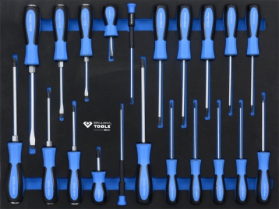 Dílenský vozík se 7 zásuvkami a 473 ks nářadí BRILLIANT Tools BT153473