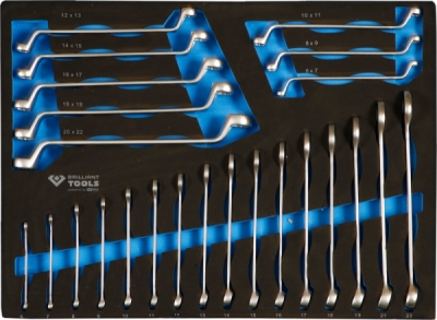Dílenský vozík se 7 zásuvkami a 473 ks nářadí BRILLIANT Tools BT153473