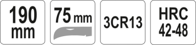 Yato Nůž montážní 75 mm