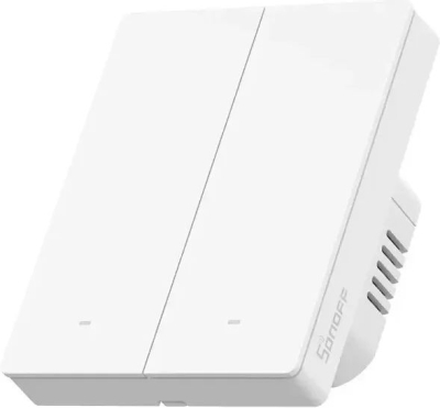 SONOFF SwitchMan Chytrý Nástěnný Vypínač M5 Matter, 2-tlačítko, 80 mm (EU typ)