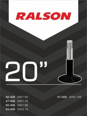 Duše Ralson 20"x1.75-2.125 (40/57-406) av/40mm
