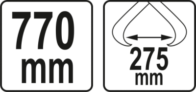 Hák pro zvedání dřeva lesnický dlouhý 770 mm Yato YT-79907